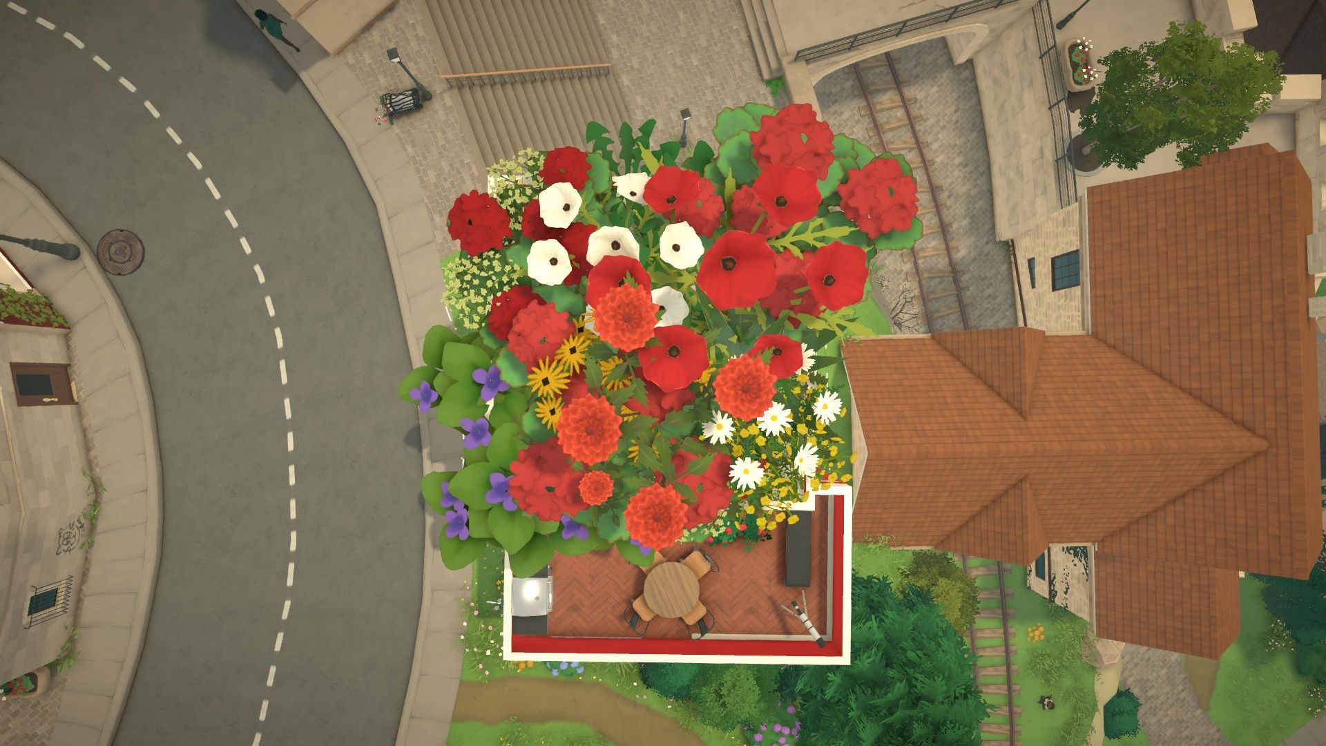 The flower roof house 花丛房顶屋子 image 4