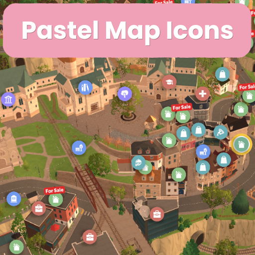Pastel Map Icons image 3