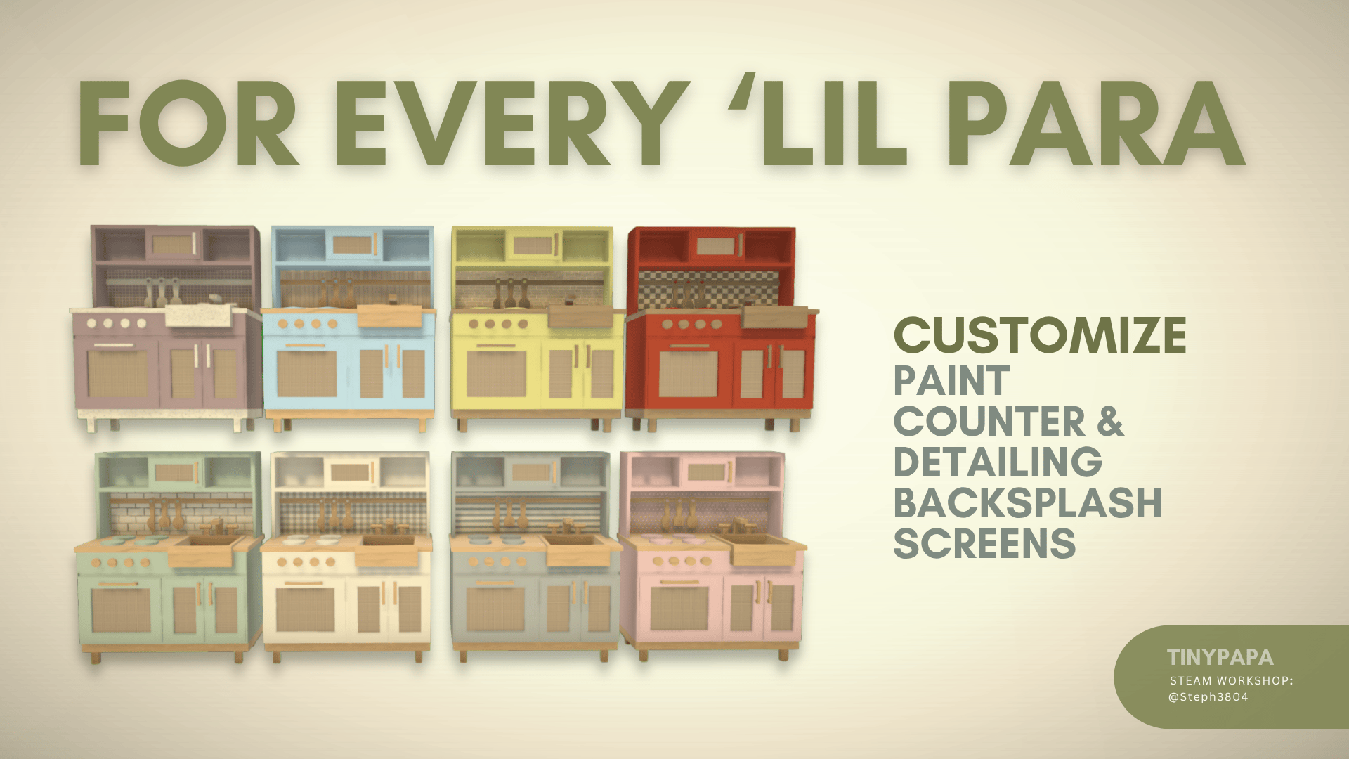 [tinypapa] 'Lil Para's Kitchen Playset image 3