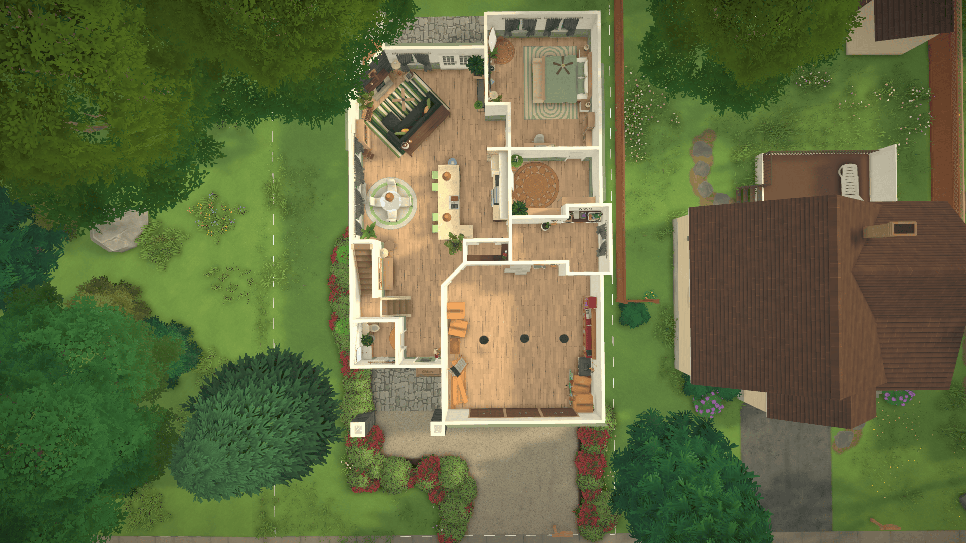 Green Suburban House image 5