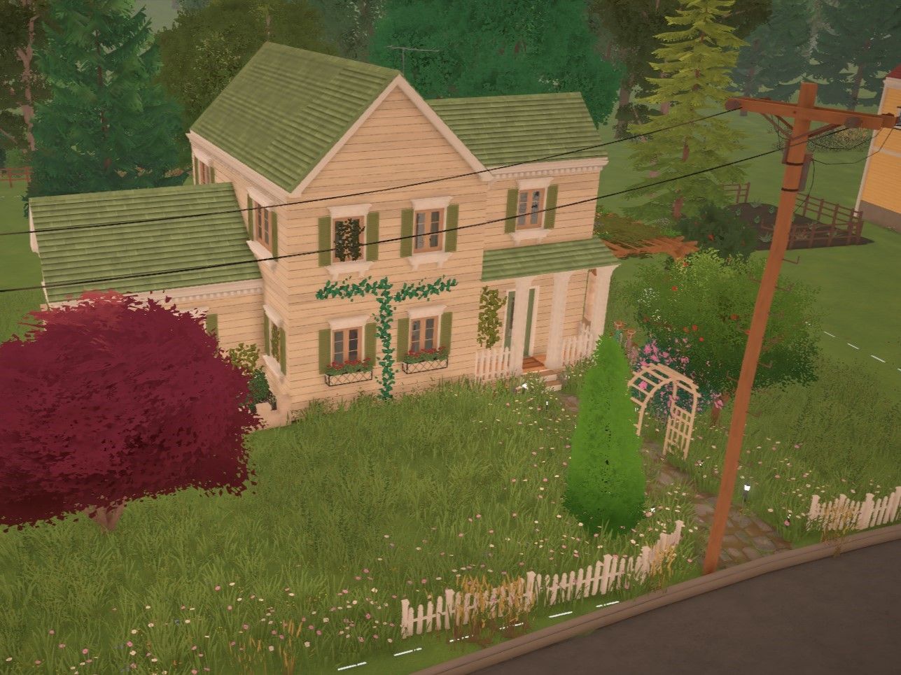 White & Green Suburban Dream image 1