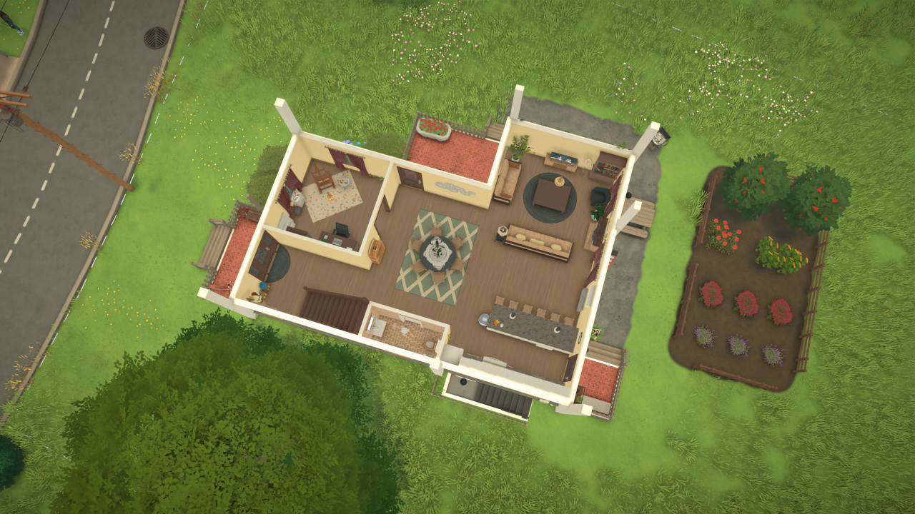 Two-Story Blue Country House image 4