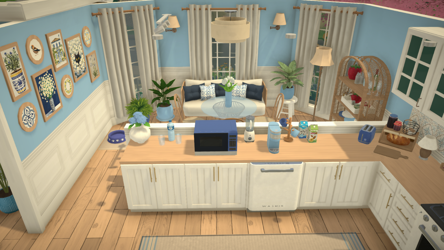 [FlaviaForesta] Light blue modern cottage image 23