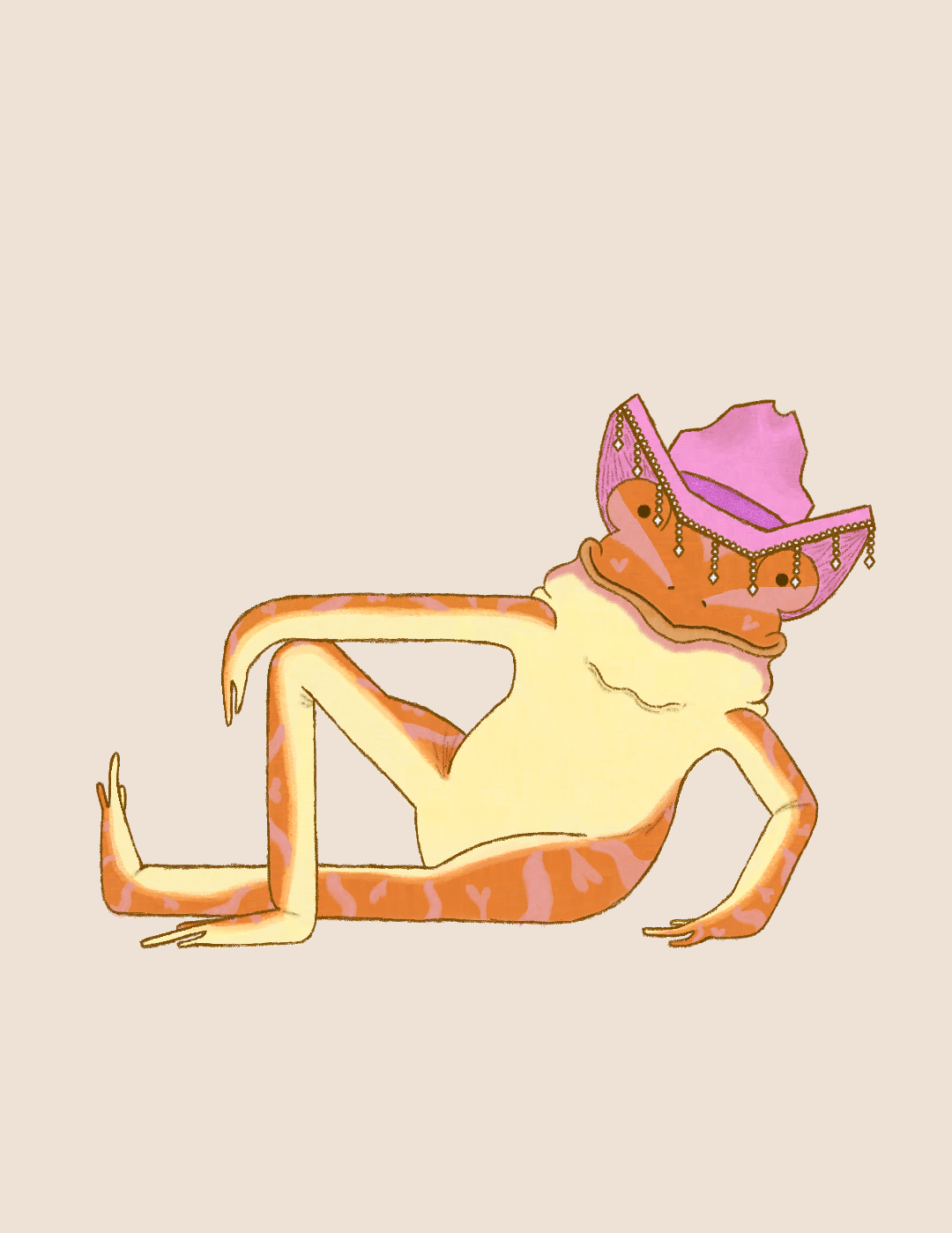 Frog Hat Frame Art image 2