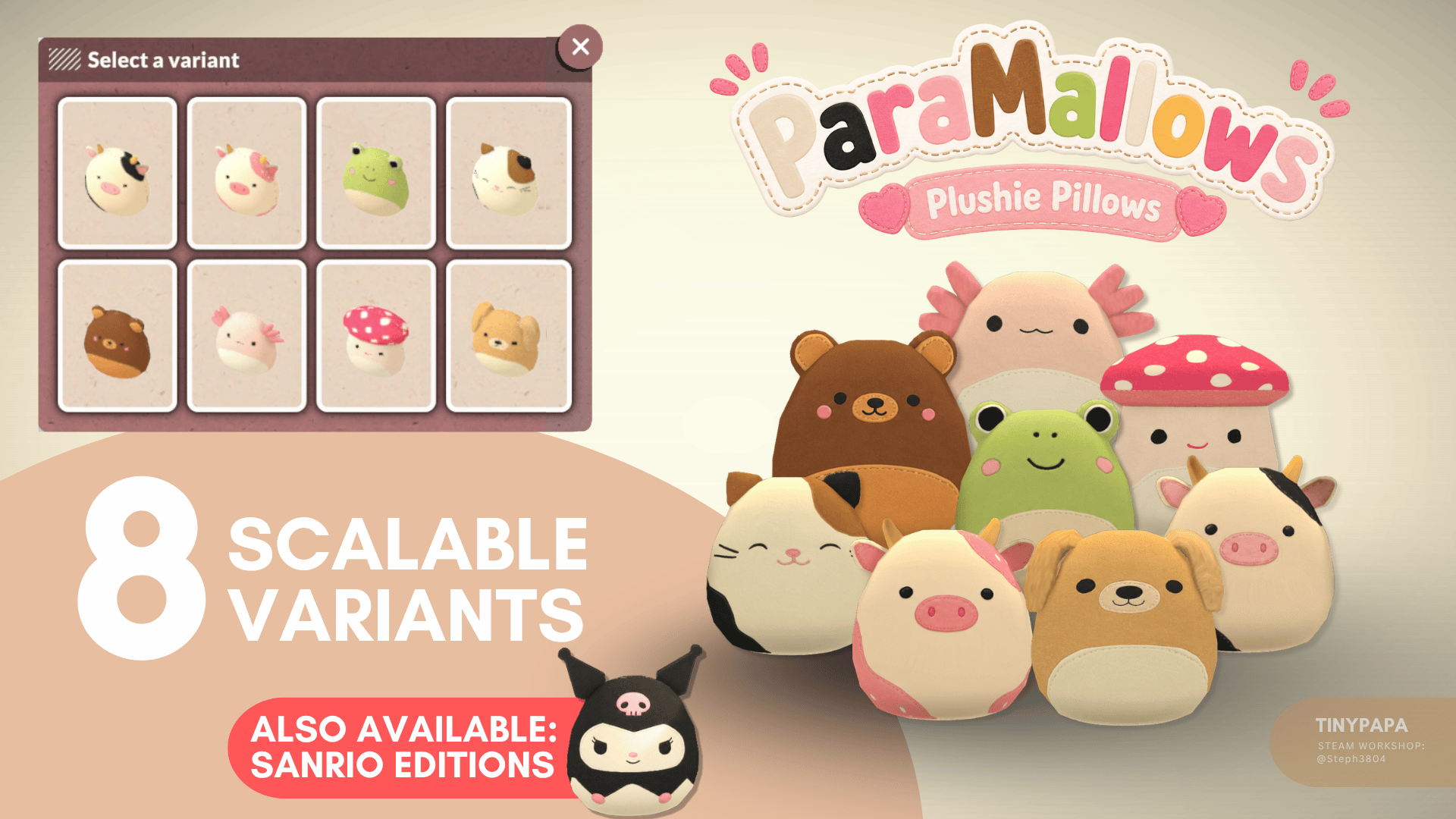 ParaMallows Plushie Pillows image 1