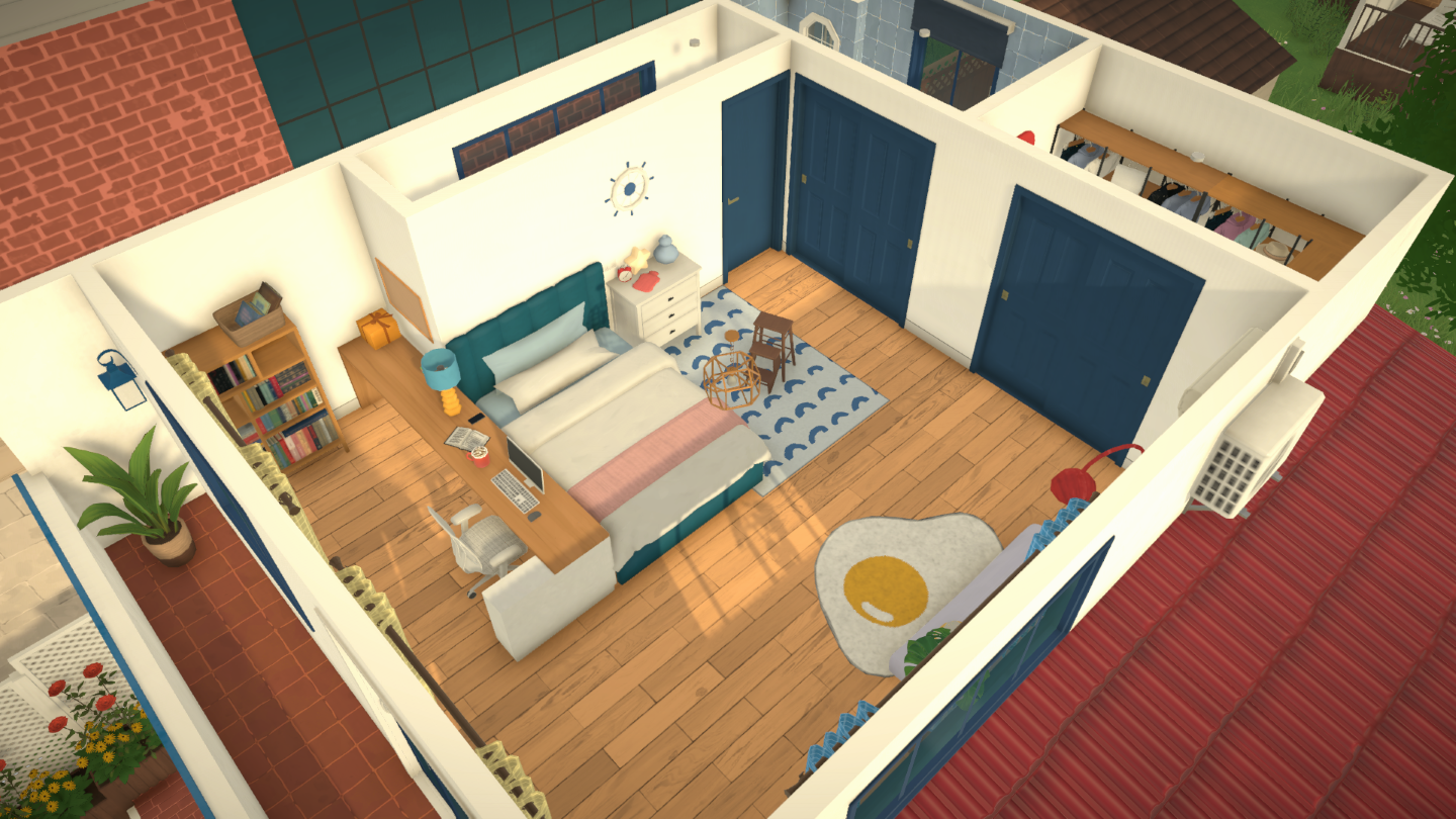 【05】Red and blue little house image 6