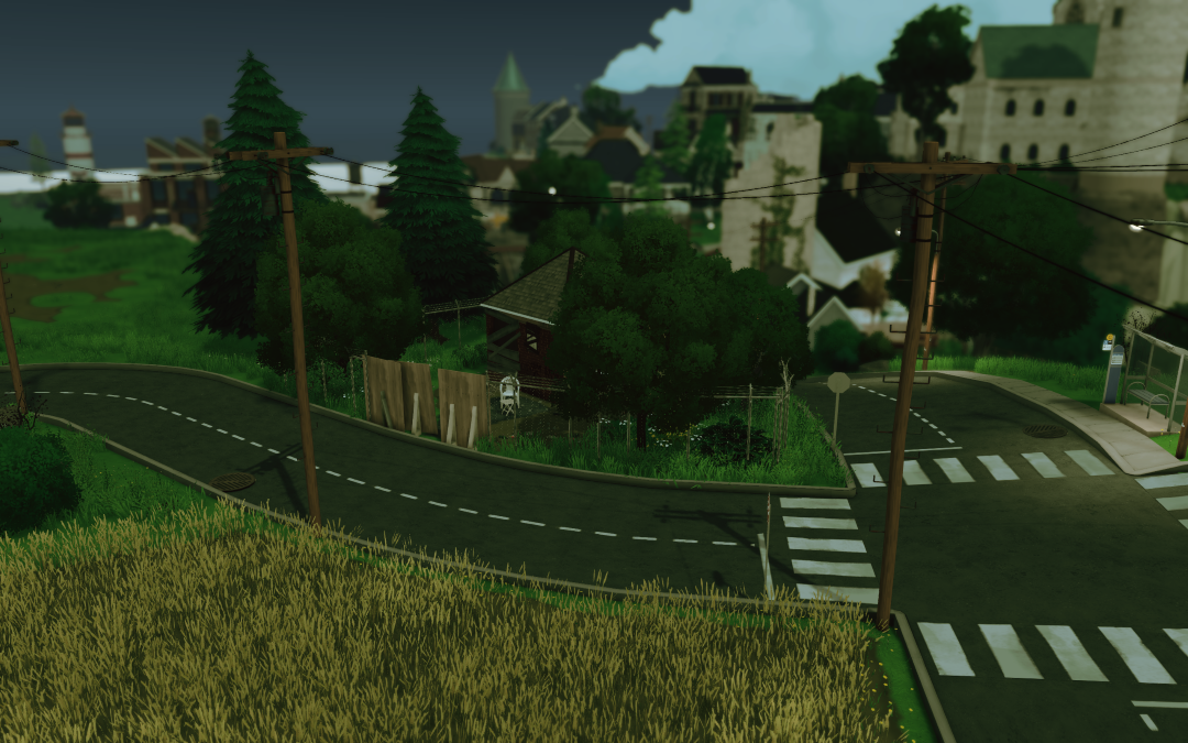 abandoned house by the intersection image 2