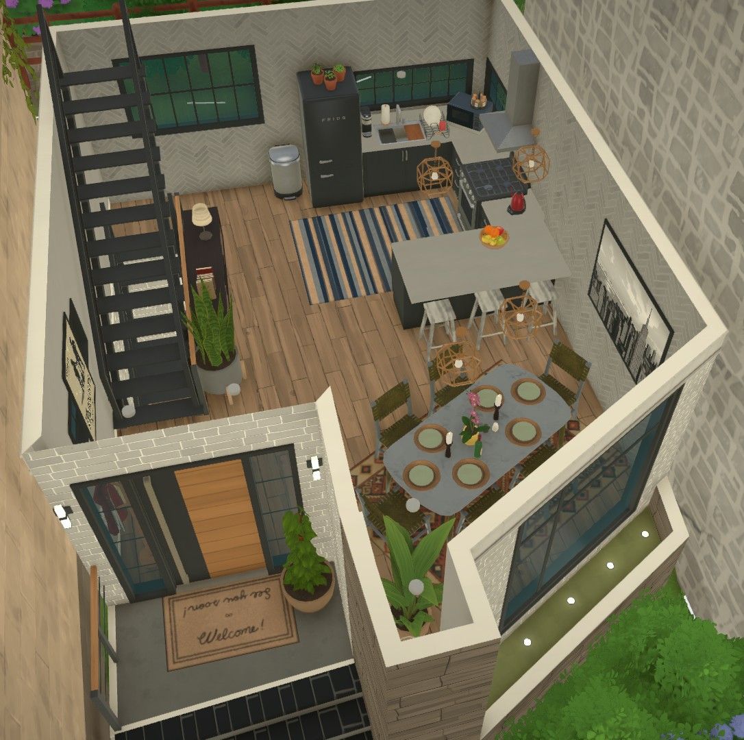 Simple modern brick townhouse <43k image 8
