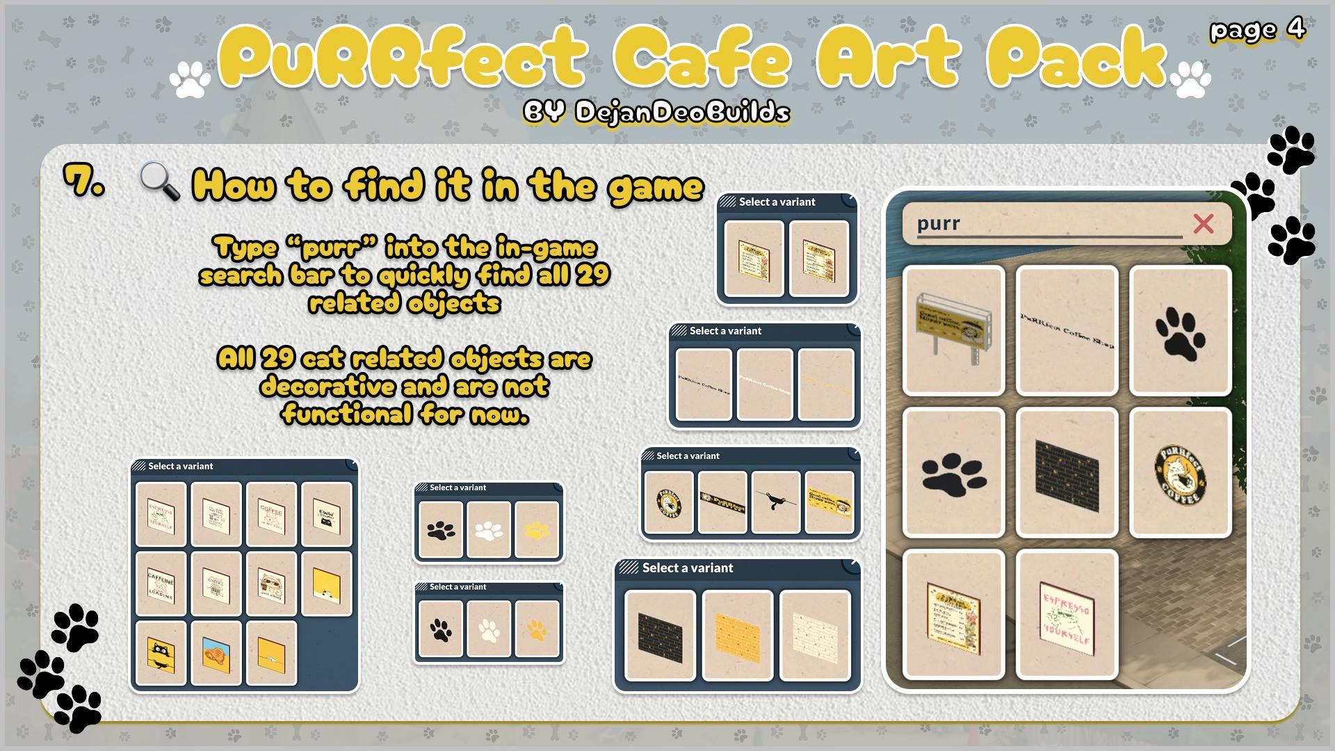 Purrfect Cafe Art Pack image 4