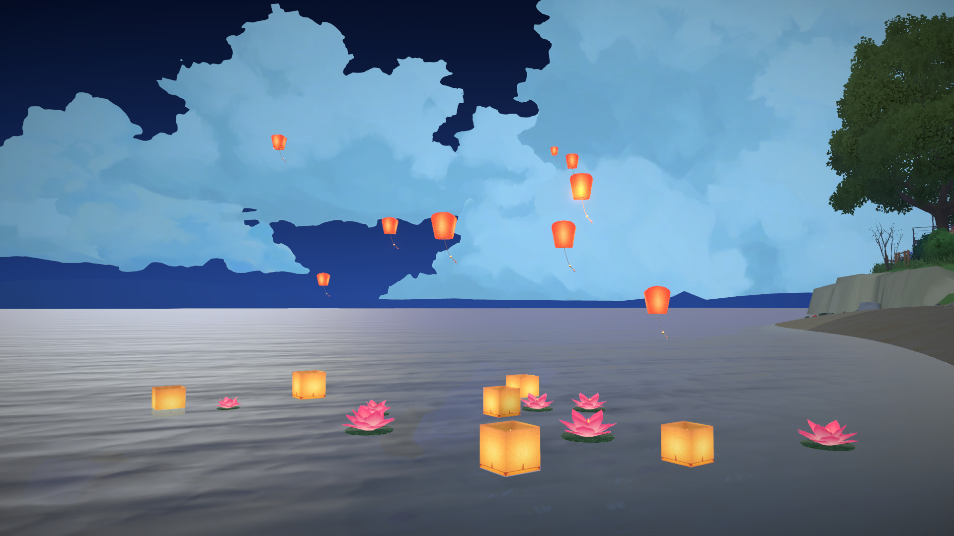 [Bear] Sky & Water Lanterns image 1