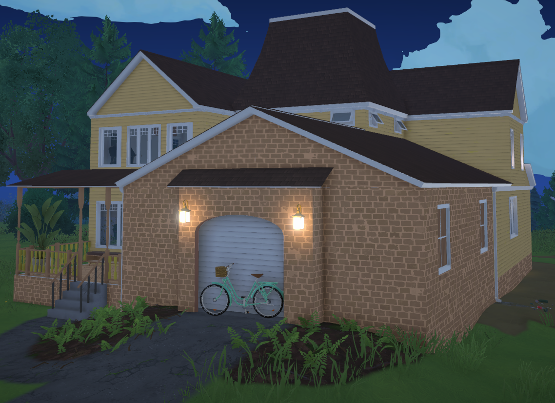 Yellow House with garage image 1