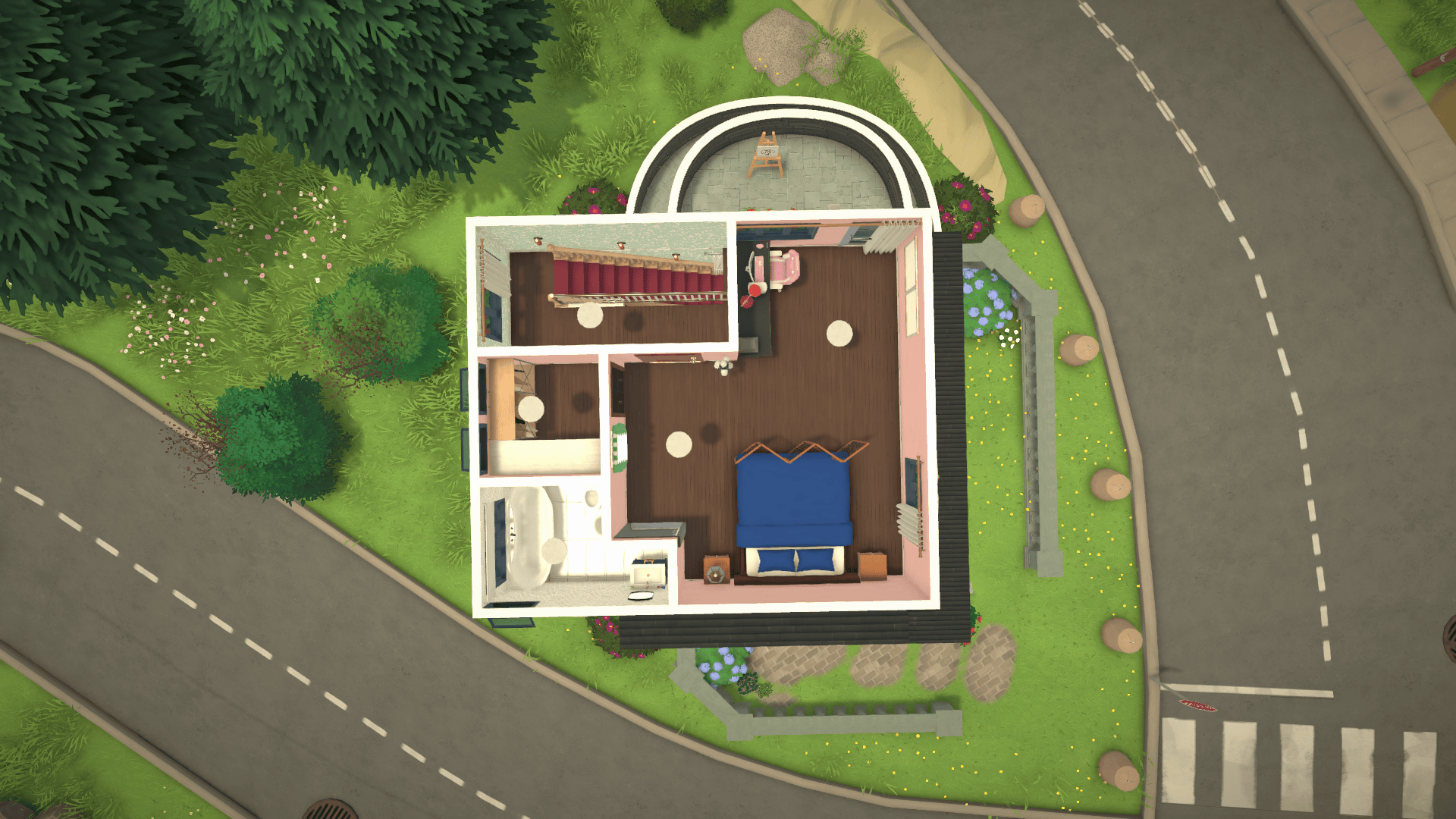 小型複式獨立屋 Modern Corner Villa with Curved Terrace image 9