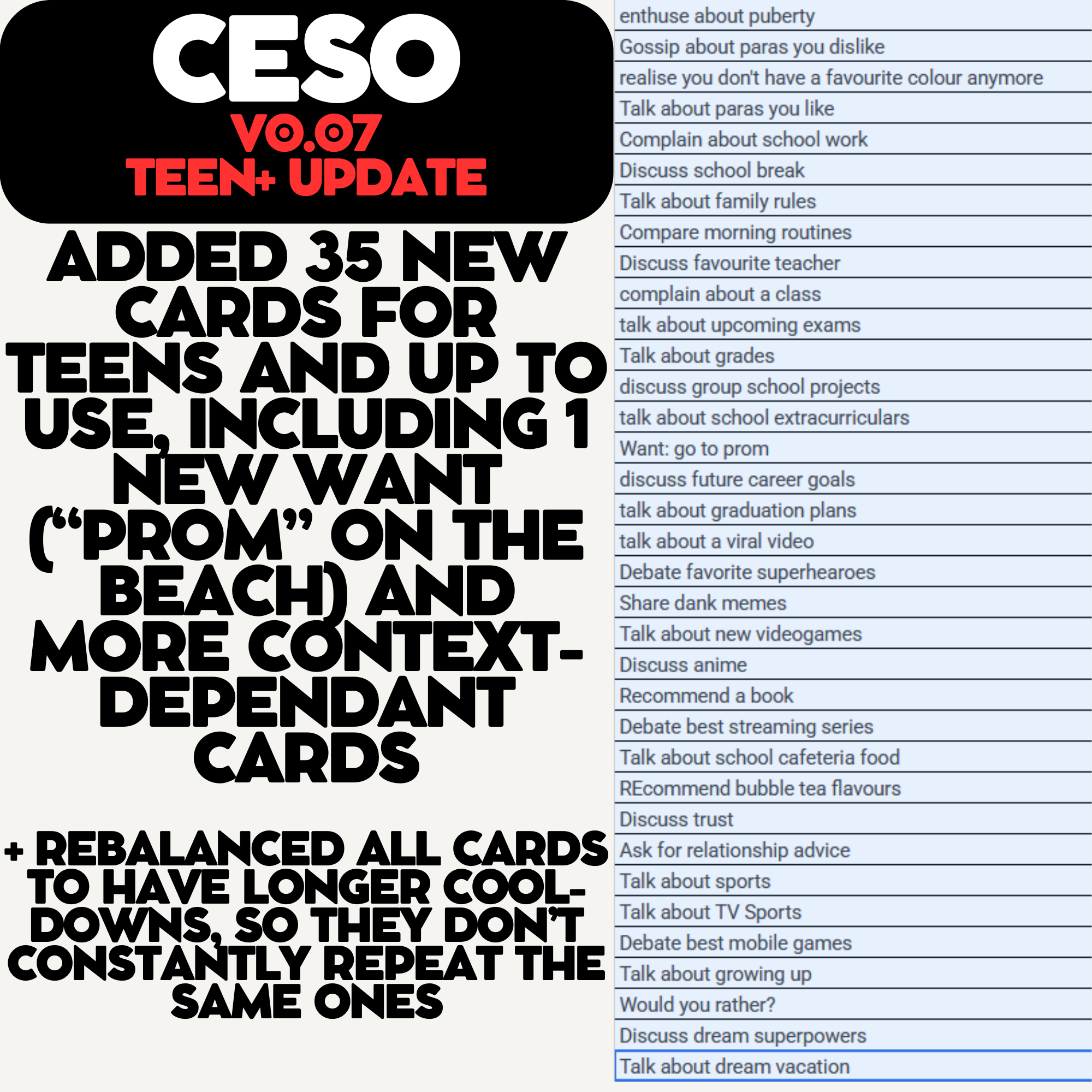 Clawing's Expanded Social Options image 2