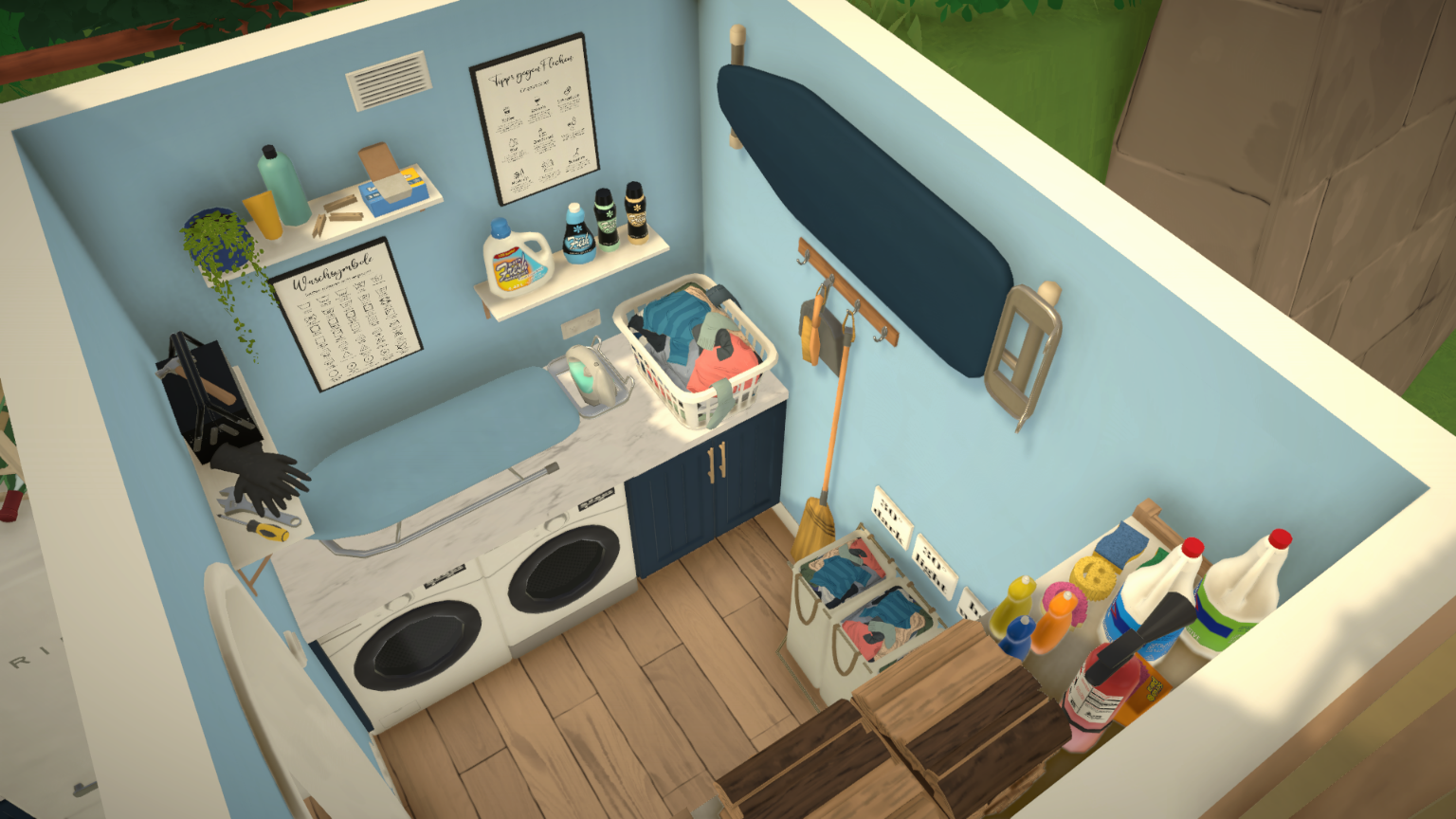[FlaviaForesta] Classy blue family townhouse with rooftop terrace image 23