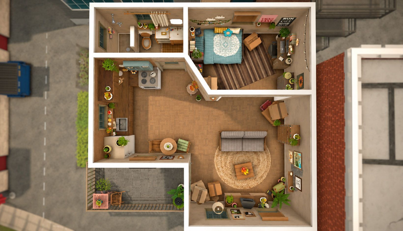 ParalivesEmmy - Cozy Fixer-Upper Starter Apartment image 3
