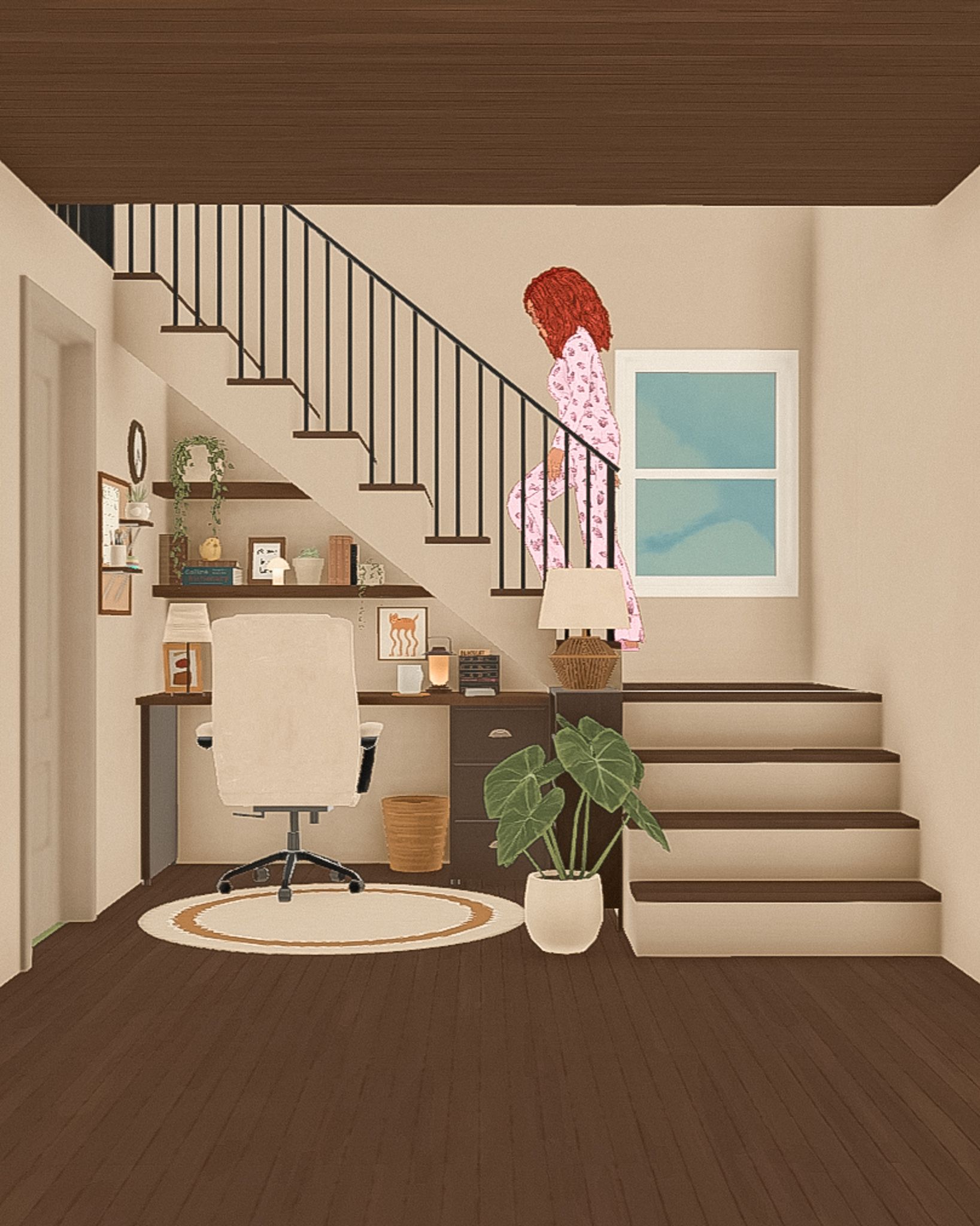 Under the stairs Office image 2