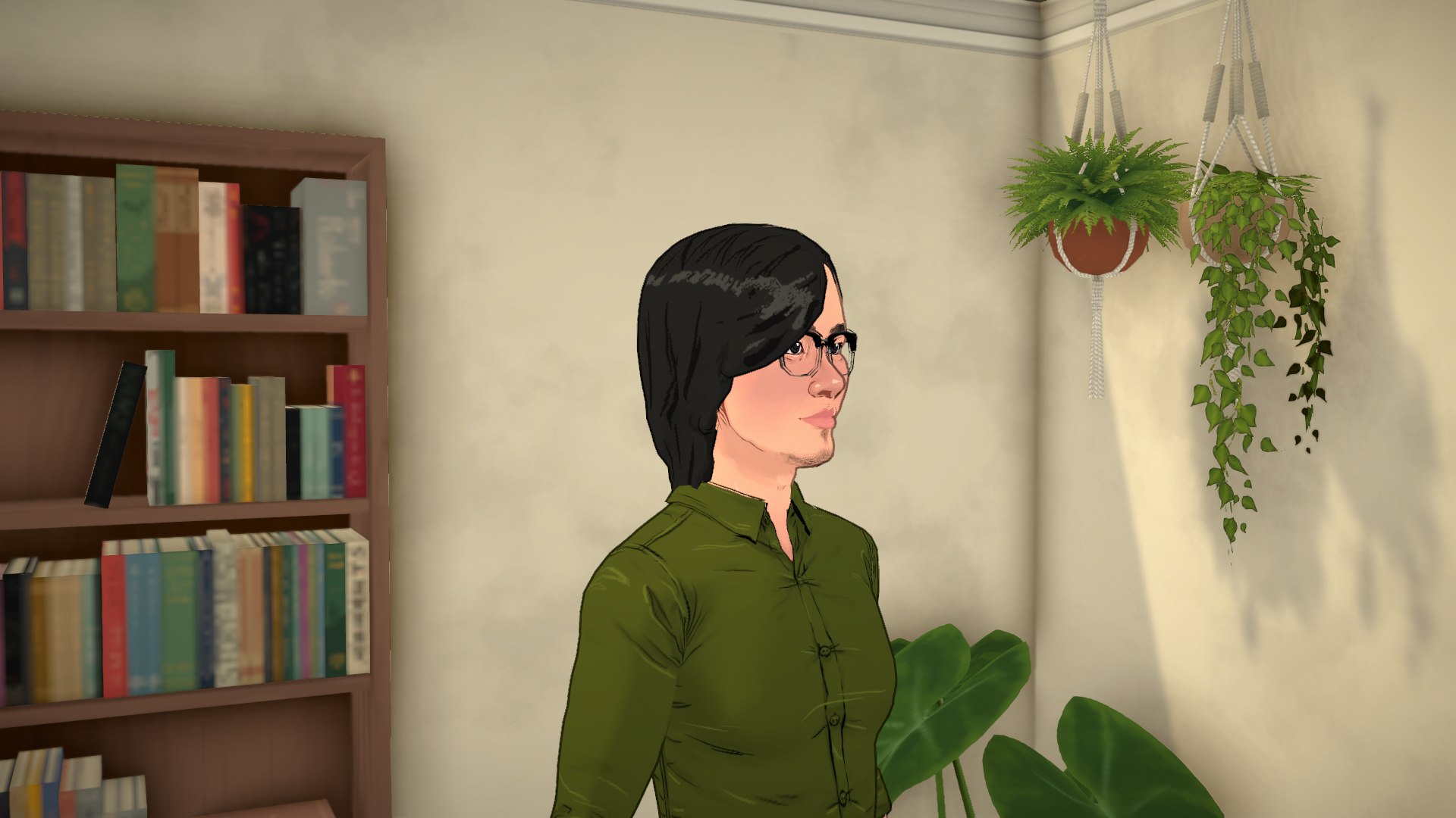 Side Part Straight Medium Hair image 5