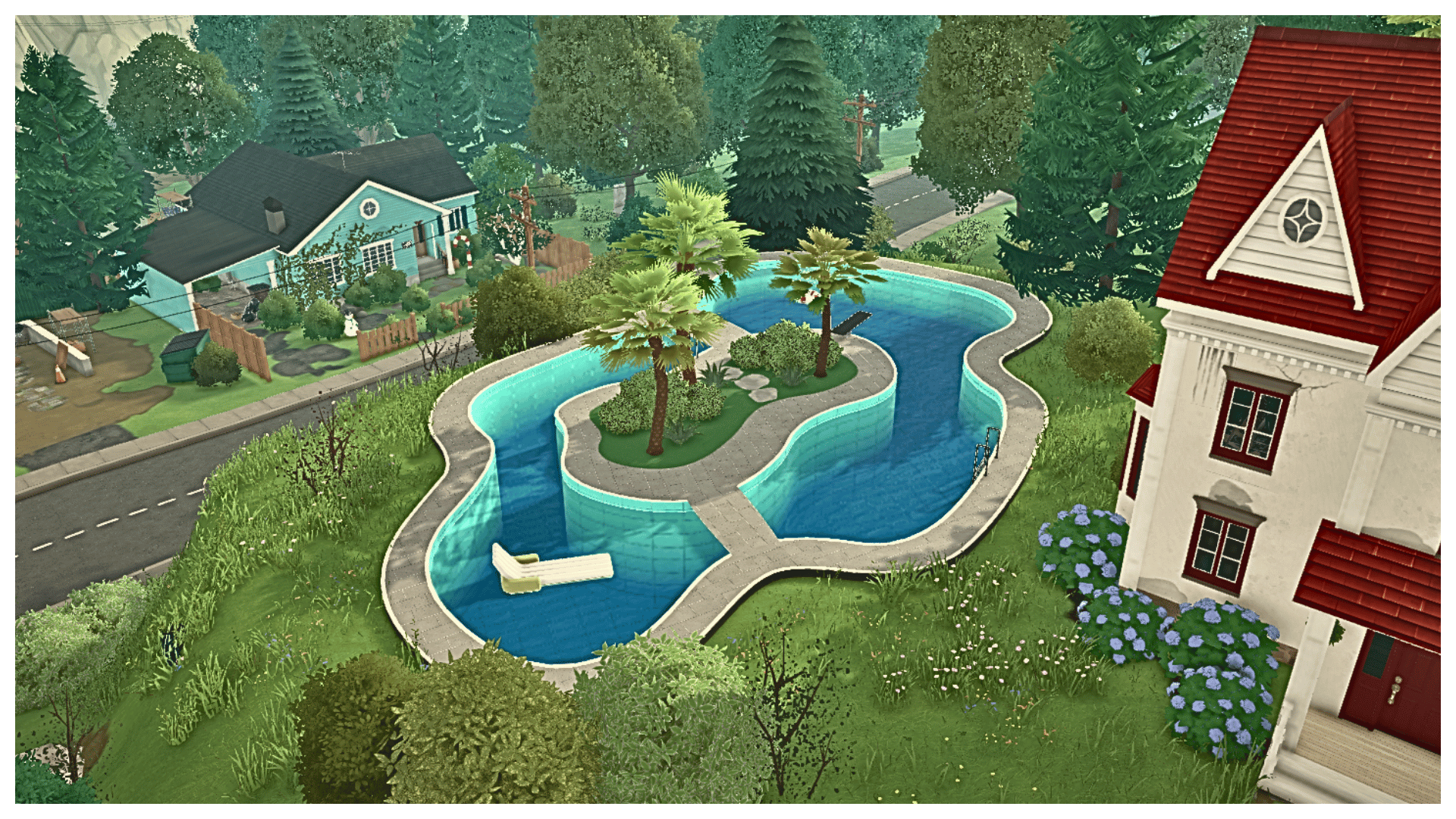 Tropical Island Pool Lot — BySimtect image 1