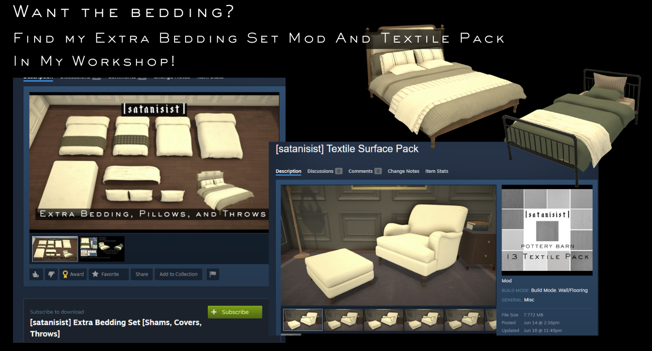 [satanisist] CLJ Turned Leg Four Post Bed [No Bedding] image 2