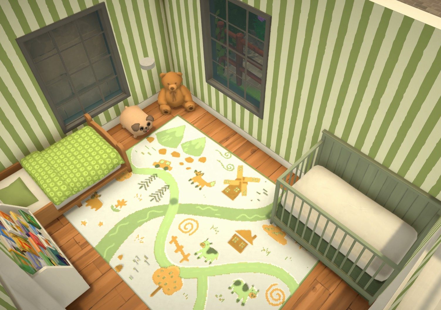 Simple multi-gen townhouse w functional spiral staircase  <29K image 11