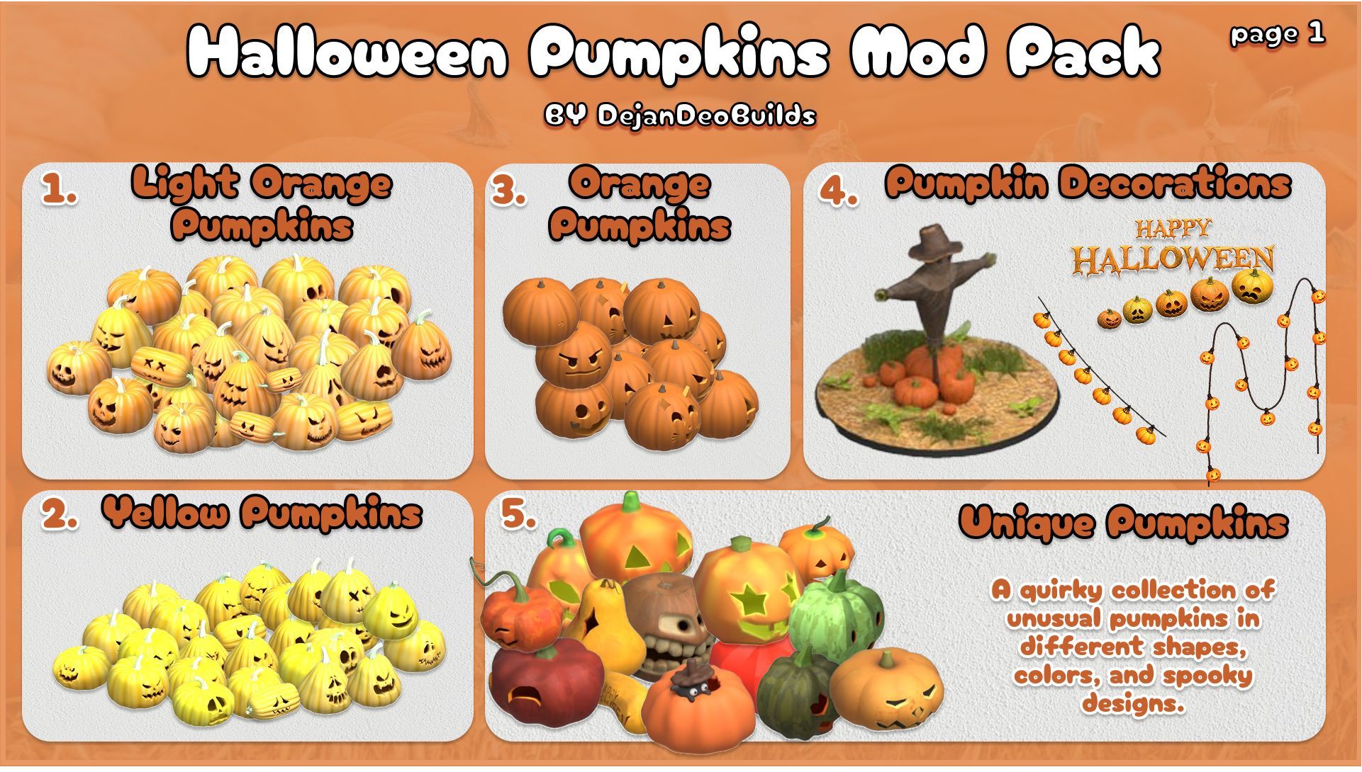 Halloween Pumpkins Mod Pack image 2