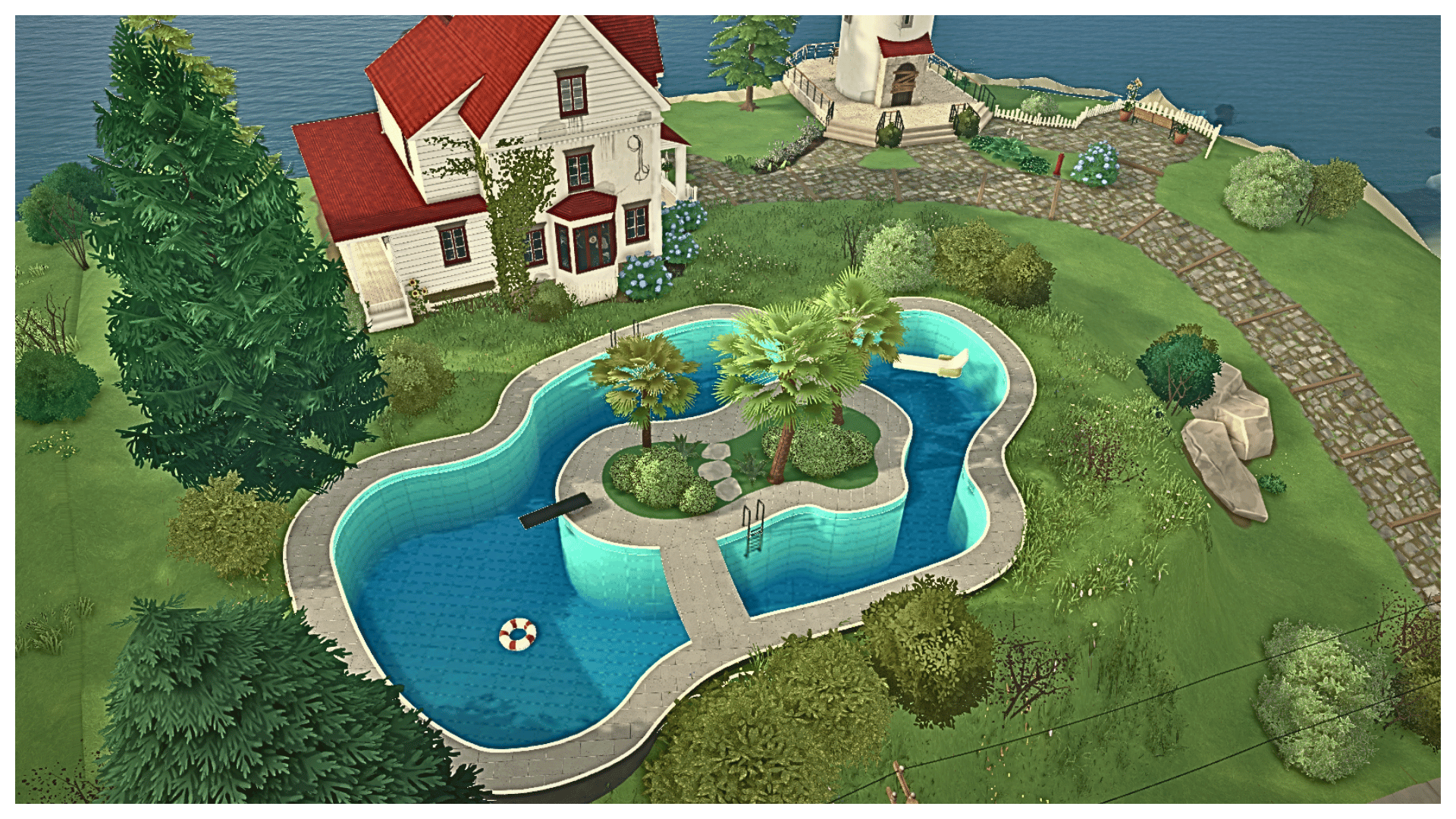 Tropical Island Pool Lot — BySimtect image 3