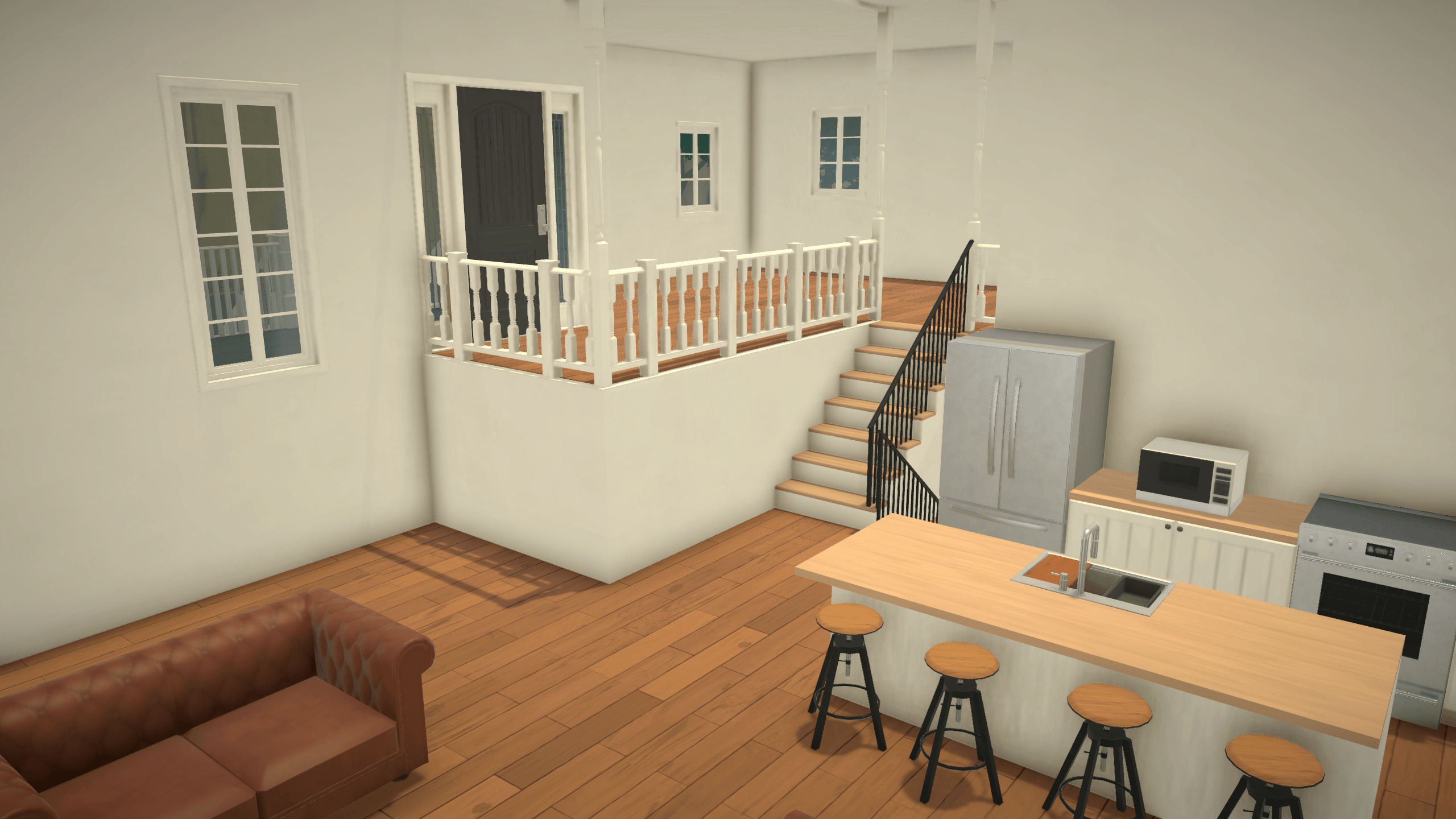 Split level 3 bed house image 3