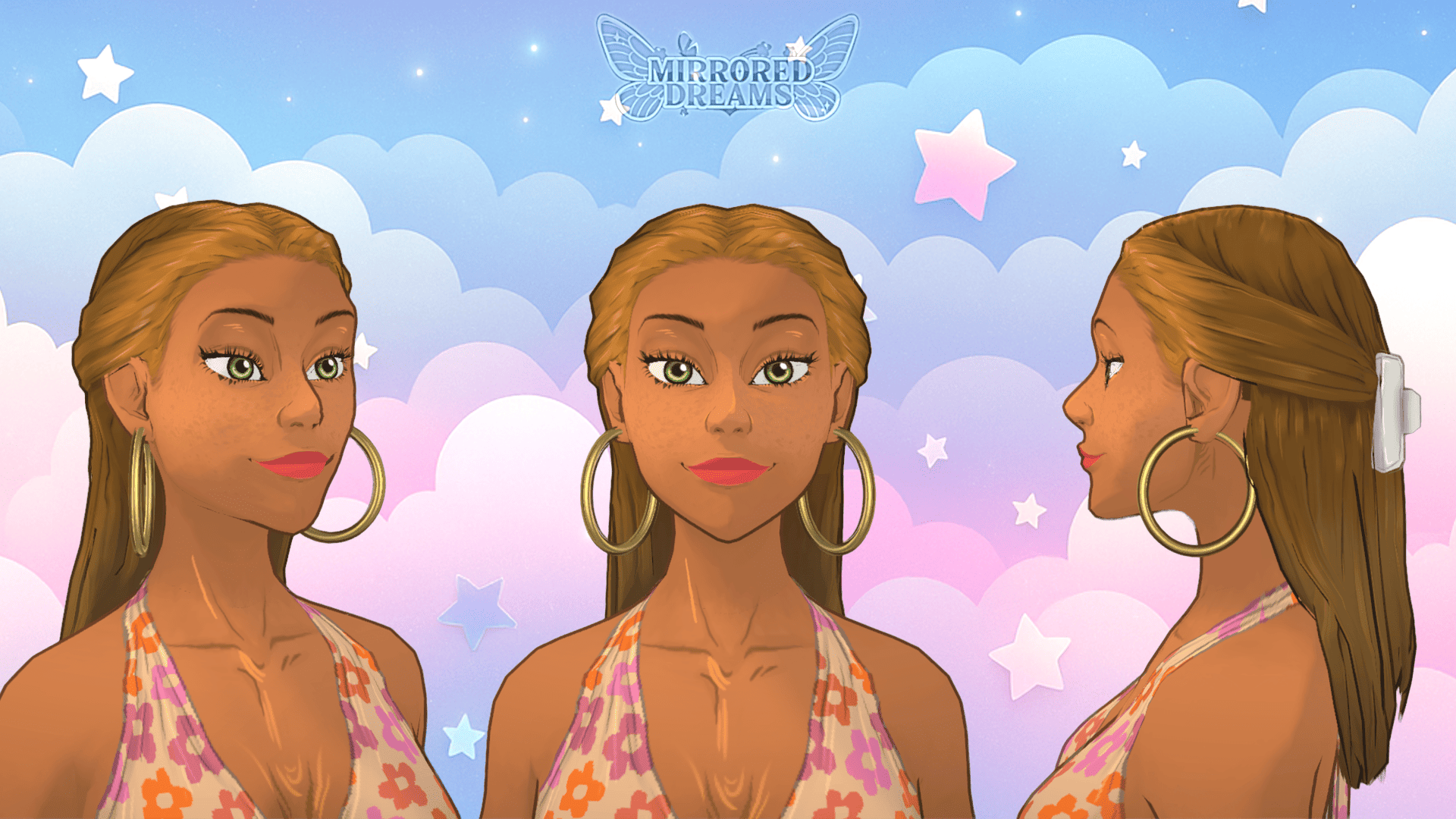 MirroredDreams_FloraHoopEarrings image 1