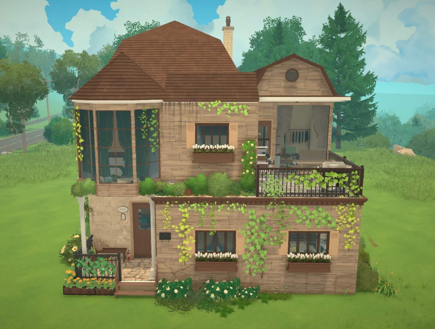 Brown roof cottage image 9