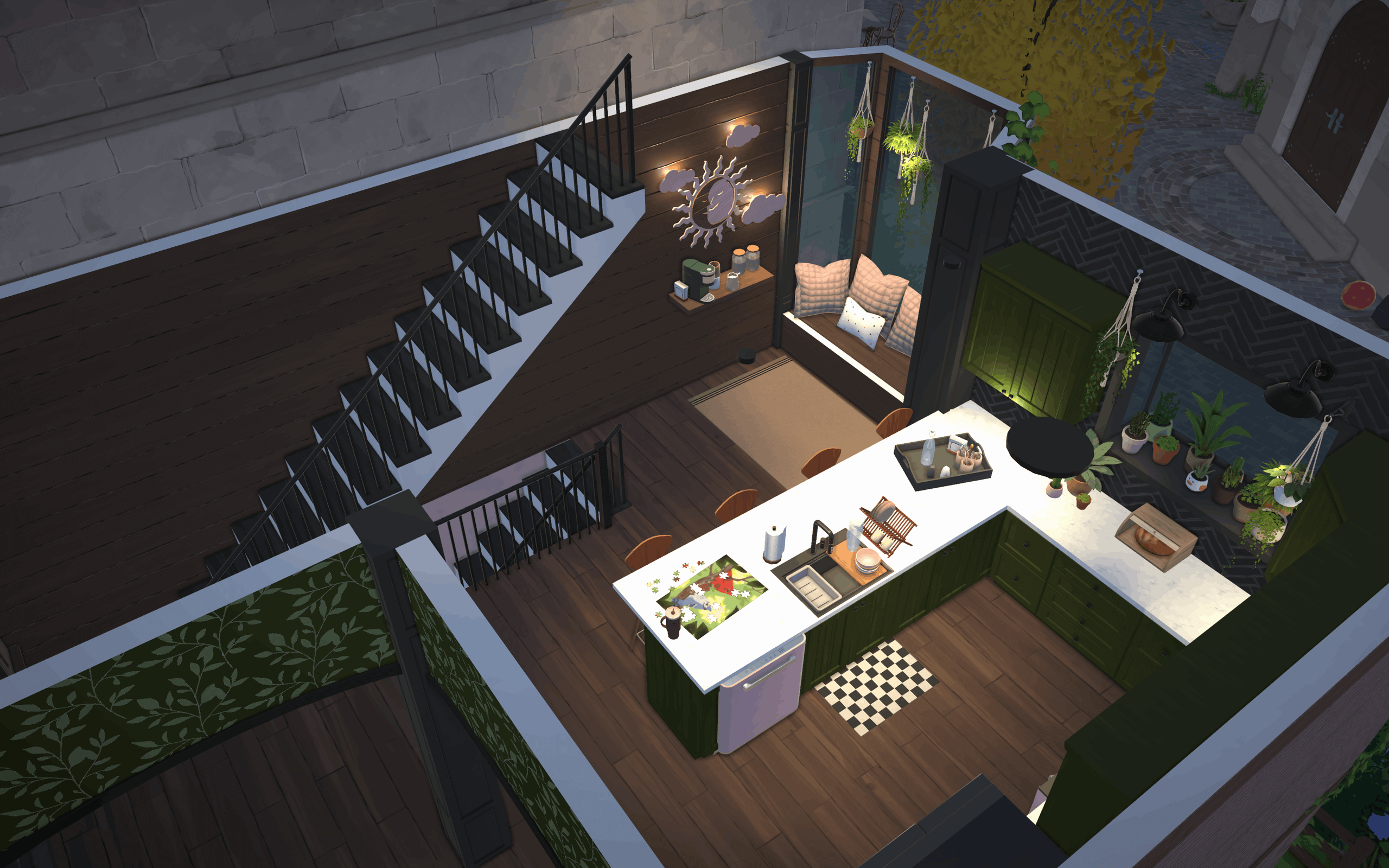 Modern Green Witch Townhouse image 4