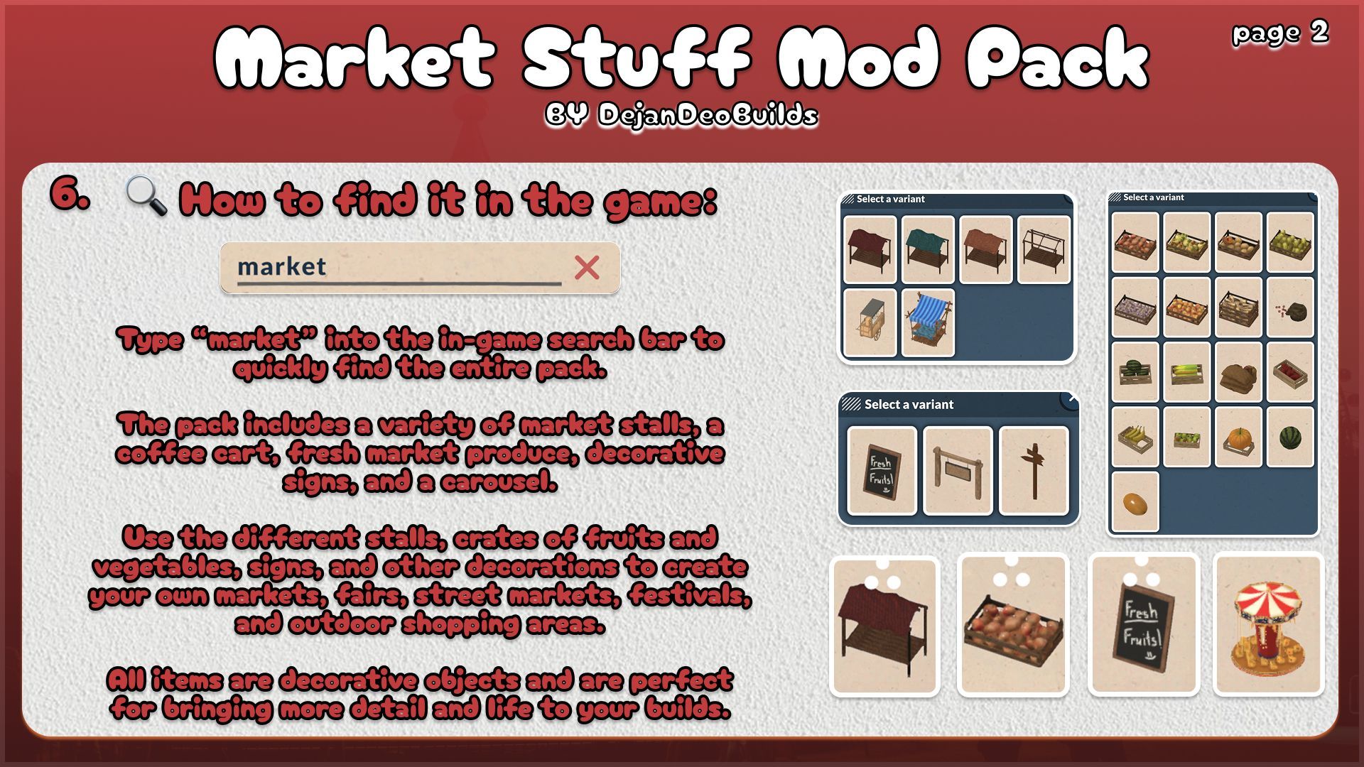 Market Stuff Mod Pack image 3
