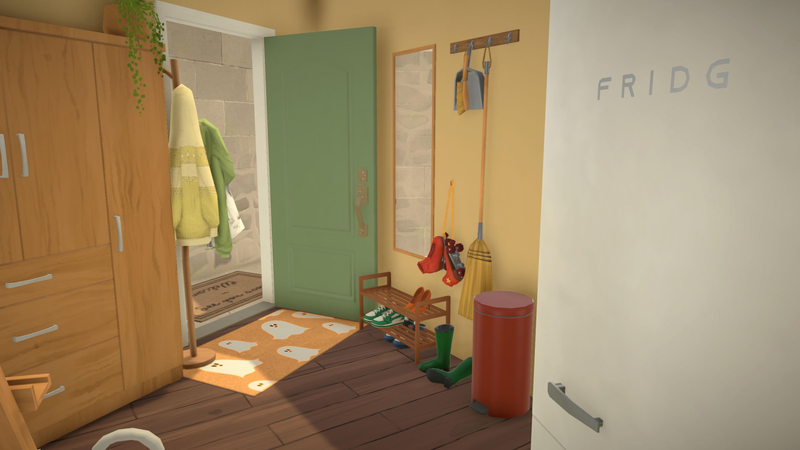 Green-orange flat image 8