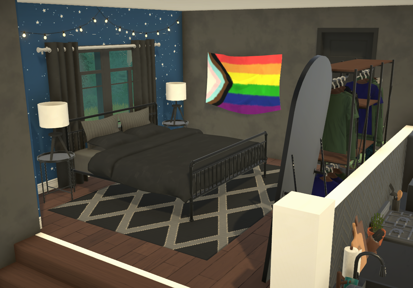 Small Black Platform Home image 6