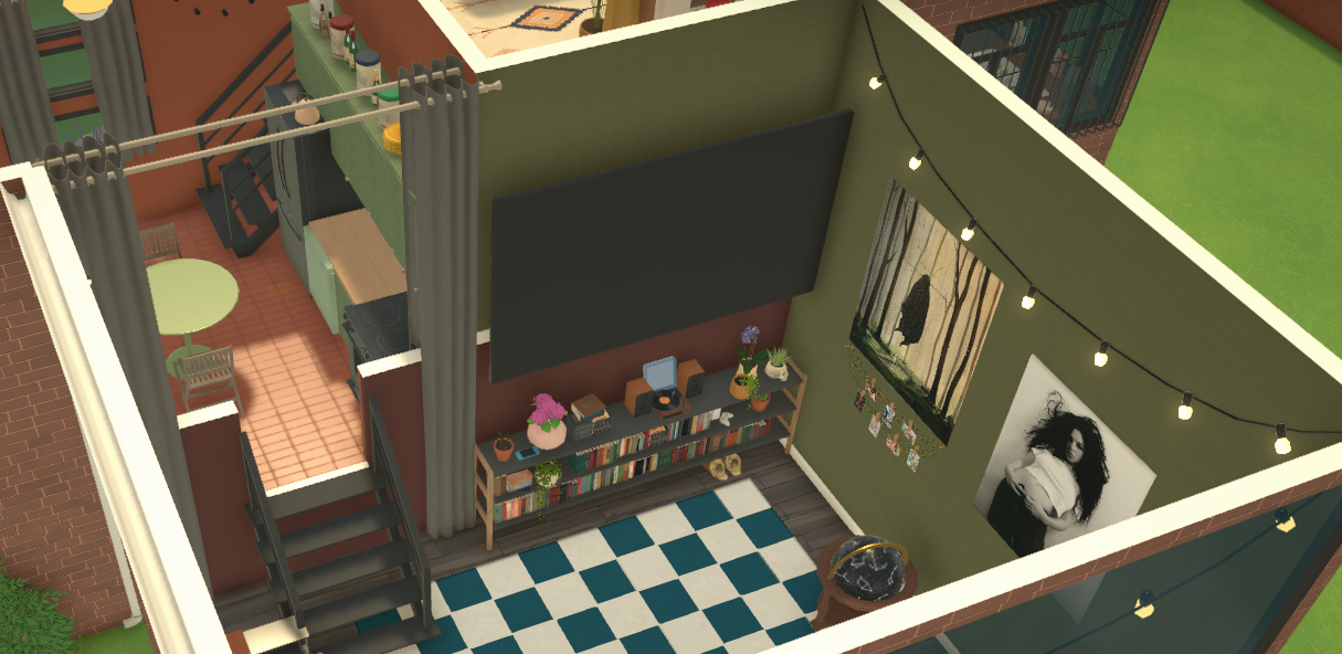 mini split level  w/pond + outdoor theatre image 3