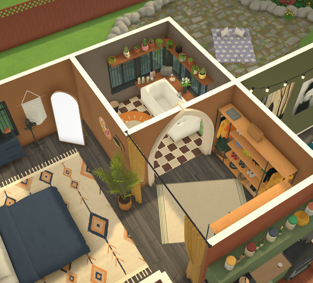 mini split level  w/pond + outdoor theatre image 12
