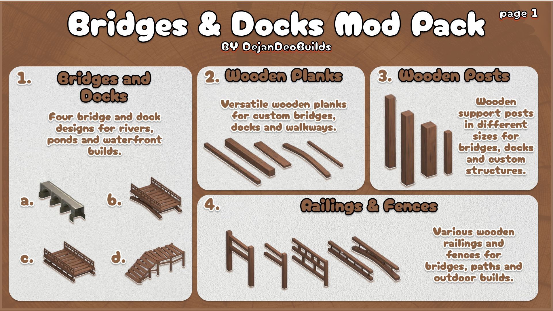 Bridges and Docks Mod Pack image 1