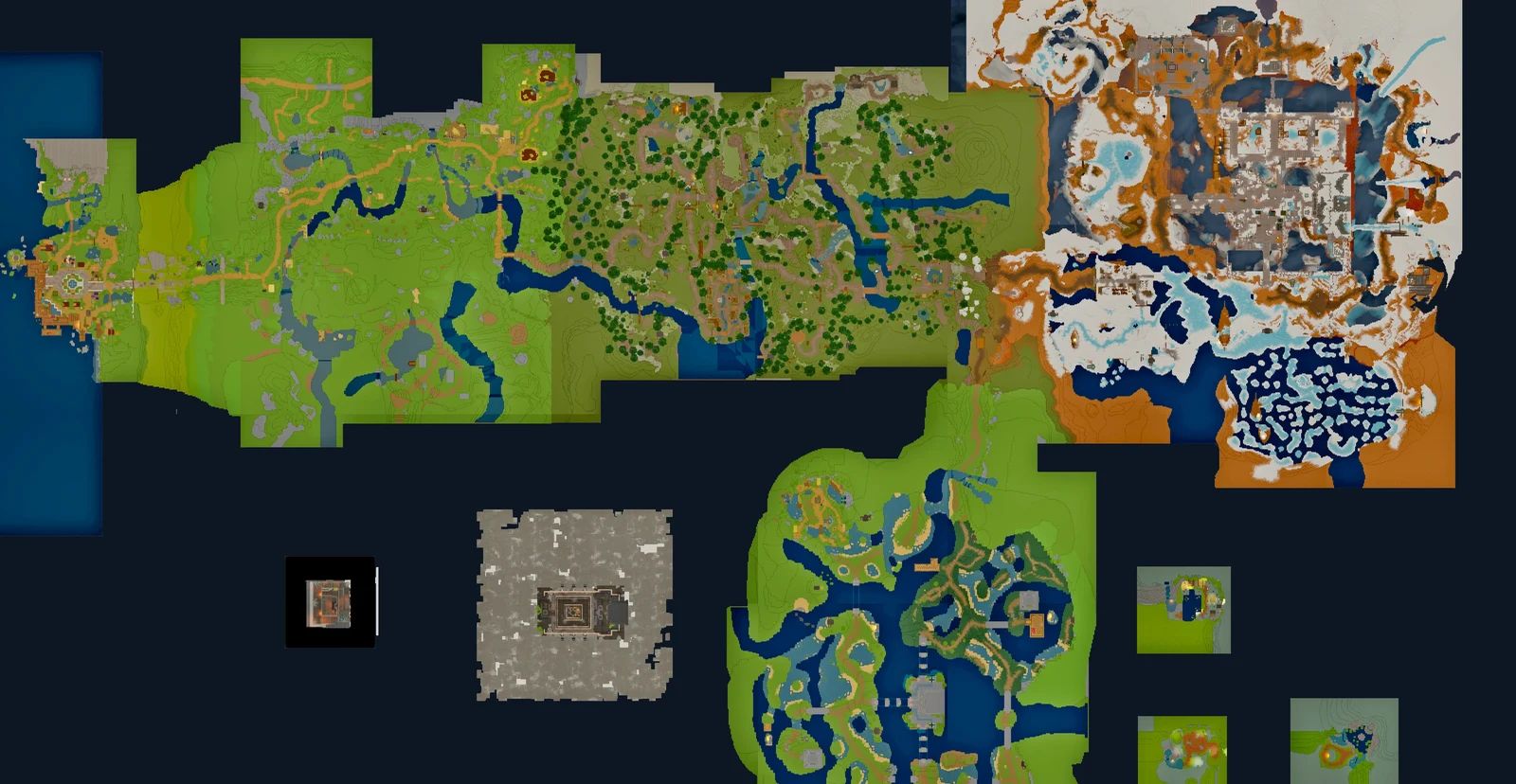 The Overworld on the game's world map