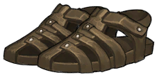 Worn Leather Sandals