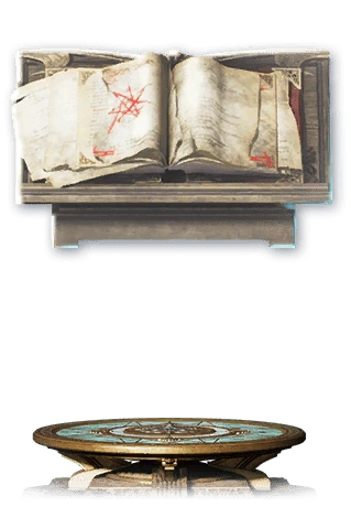 Statue: Torn Forbidden Bookcase (Bound)