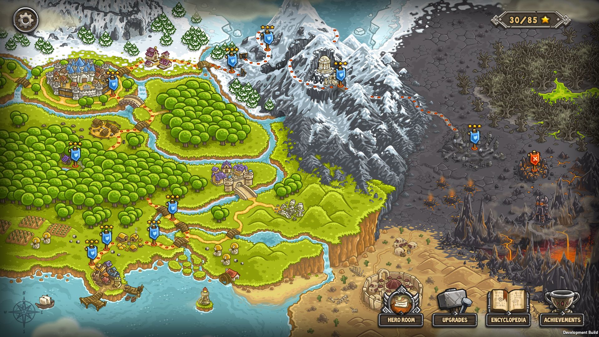 The world map