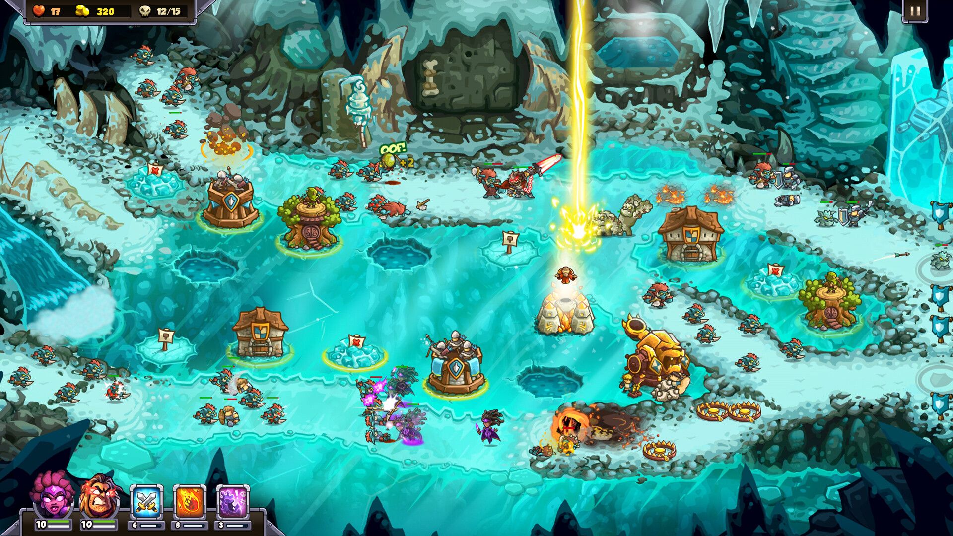 Kingdom Rush 6: Genesis - Stage 10, Abominable Lair