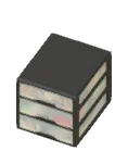Cassettiera di plastica
