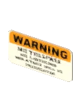 Sign Warning Trespass
