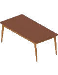 Table Mid Century V Legs