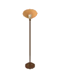 Lampa podłogowa z drugiej ręki odwrócony stożek