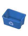 ゴミ箱 低いプラスチックのリサイクル箱
