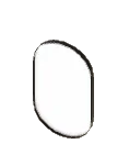 Miroir mural gélule moderne