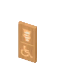 Bathroom Sign Wood