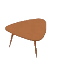 Table Coffee Mid Century Triangle Nesting