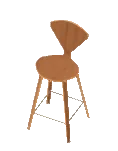 Stool Mid Century Fan